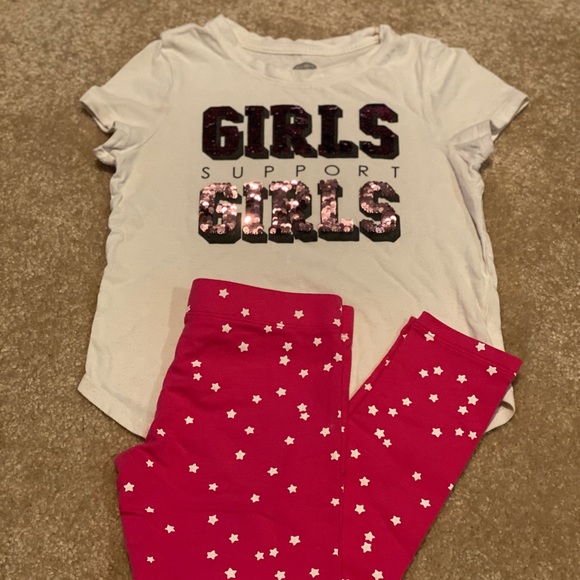 Old Navy Girls Support Girls color change flip sequin tshirt - Picture 14 of 14